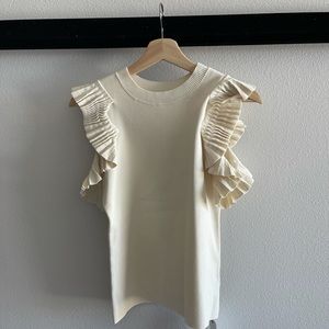 Snidel Ruffle Knit Top